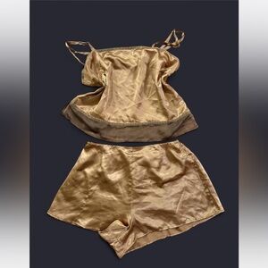 Vintage gold Victoria’s Secret nightie set